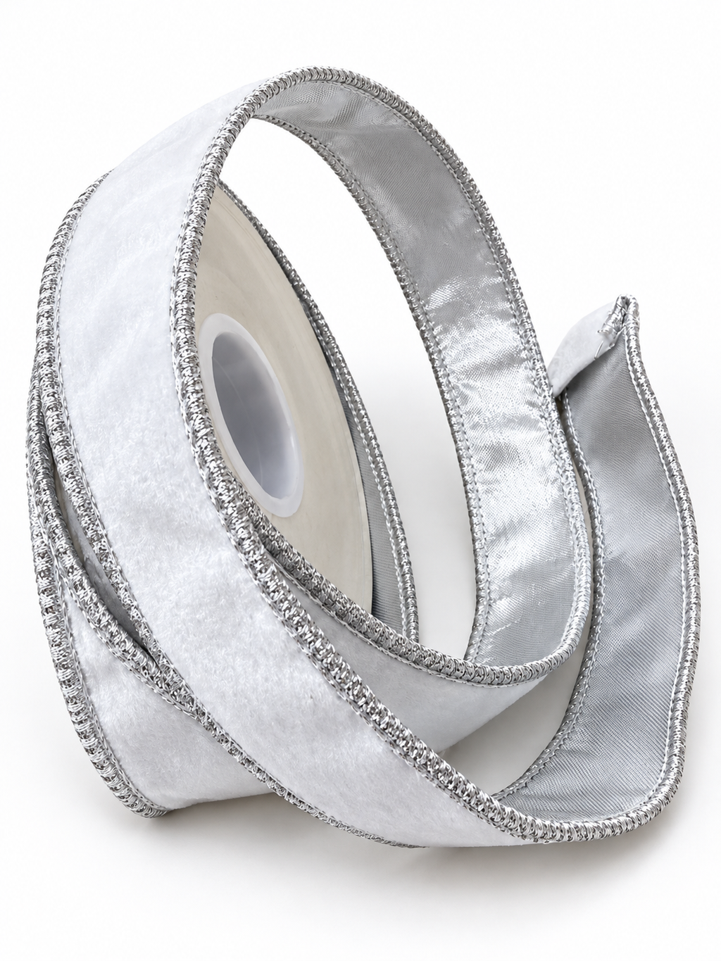 Snow Crush Finishing Velvet Ribbon 1" x 10 YDS