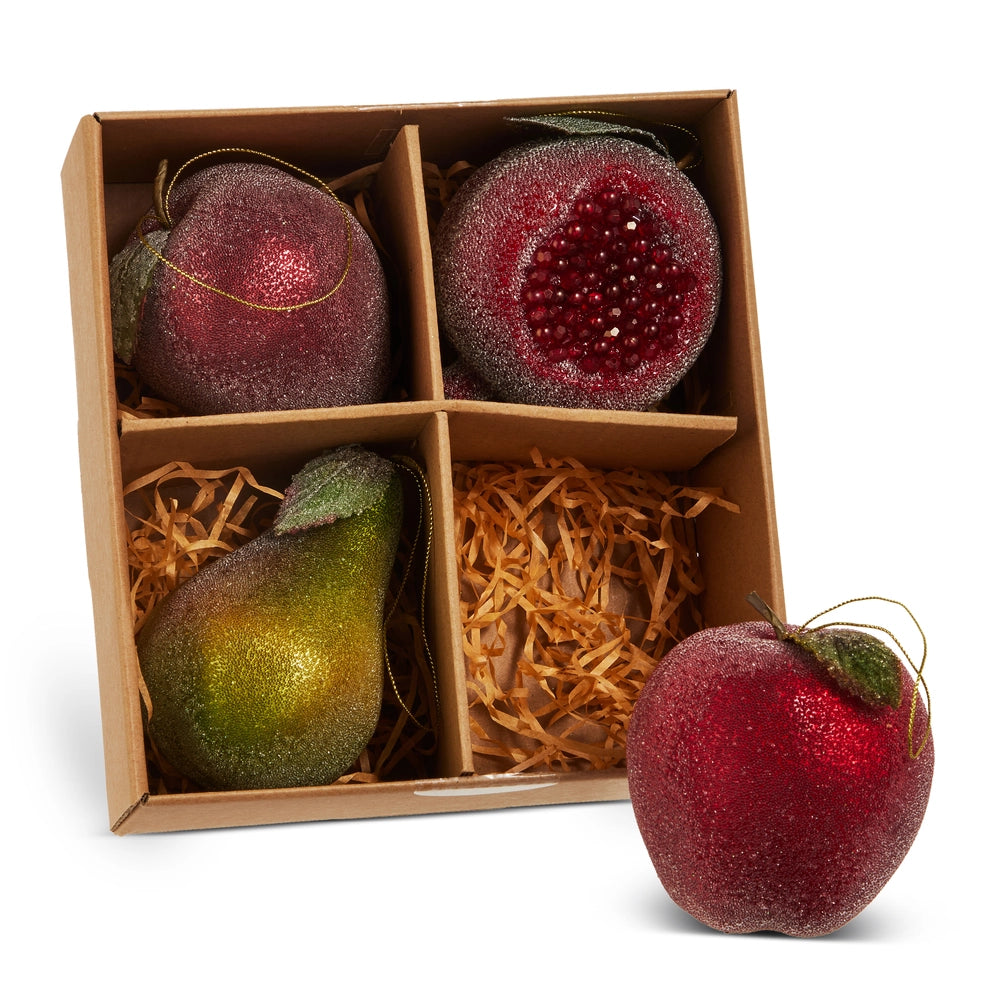 Sugared Fruit Ornaments – Box of 4