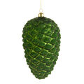 Oversized Green Flocked Pinecone Christmas Tree Ornament - 8.5"