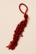 Red Beaded Tassel with Jingle Bells