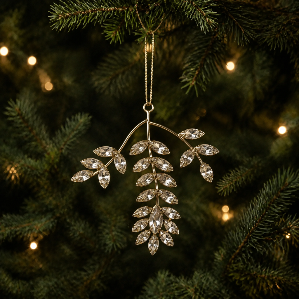 Jeweled Botanical Ornament