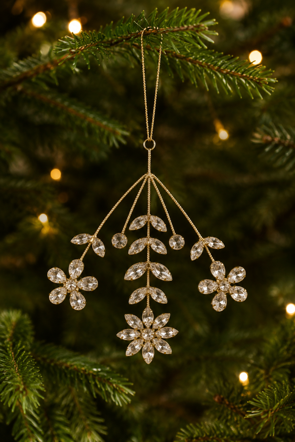 Jeweled Posey Ornament