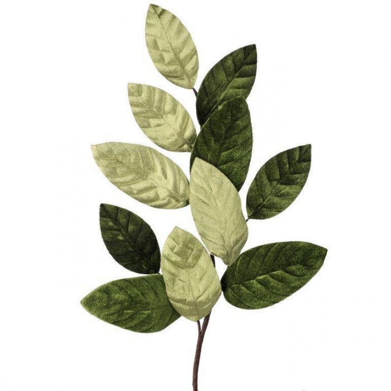 VELVET MAGNOLIA LEAF SPRAY 26"