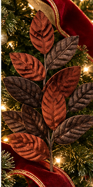 VELVET MAGNOLIA LEAF SPRAY 26"